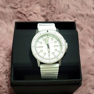 Armani Exchange Men's Stainless Steel Dive Inspired Watch with Silicone Band